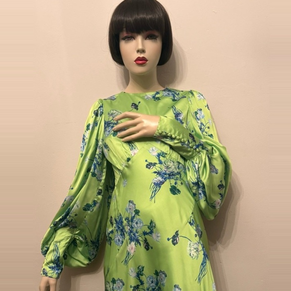 ASOS Balloon Sleeve Floral Dress